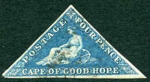 COGH SG4 4d Deep Blue on Slightly Blued Paper PB Printing (thin) Cat 170 pounds