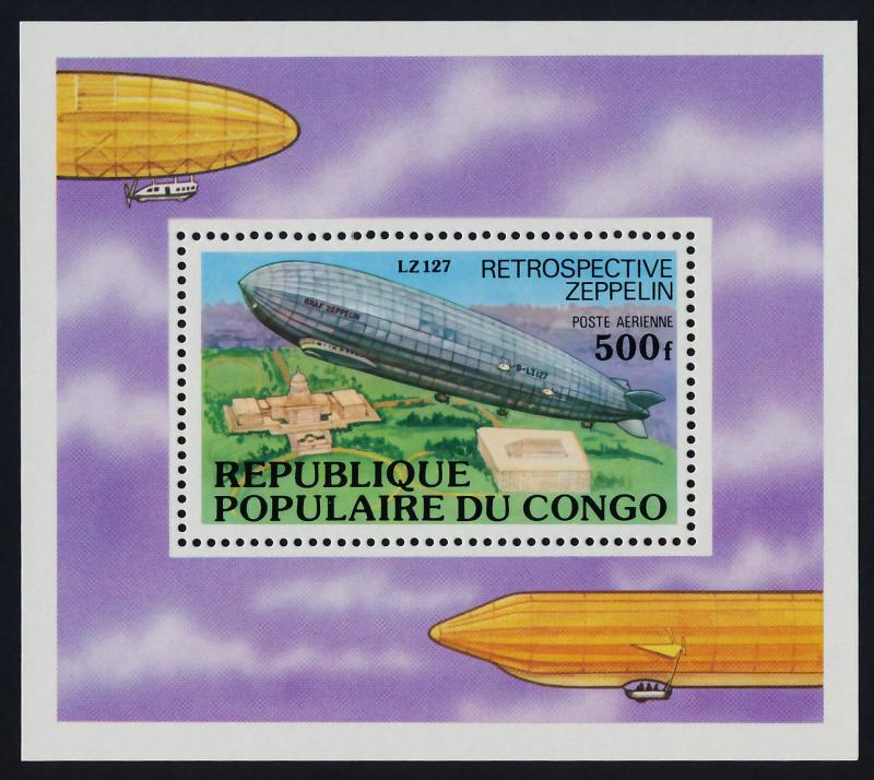 Congo PR C236 MNH Zeppelinm Architecture