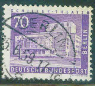 German Scott 9N134 Berlin1956 key 70pf stamp CV$13