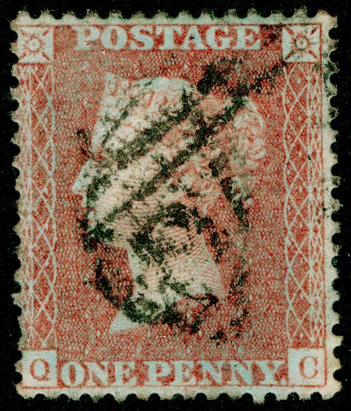 SG29, 1d red-brown PLATE 44, LC14, FINE USED. Cat £27. QC