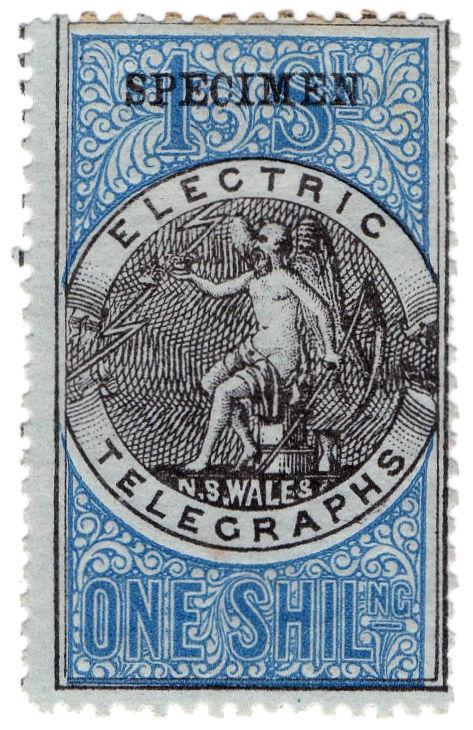 (I.B-CK) Australia Telegraphs : NSW Electric Telegraphs 1/-