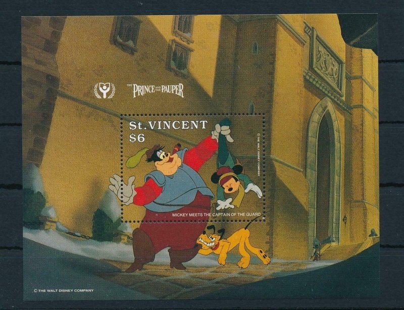 [23257] St. Vincent 1991 Disney Movie The Prince and the Pauper MNH