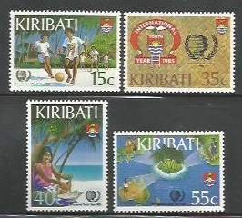 KIRIBATI - 1985 - International Youth Year - Perf 4v Set - Mint Never Hinged