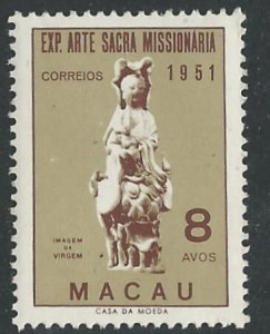 Macao # 368  Sacred Missionary Art   (1) VF Unused VLH