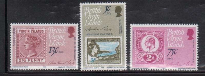 British Virgin Islands 360-2 Stamp on Stamp Mint NH