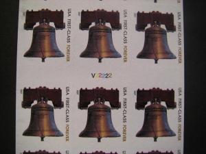 Scott 4128a, Forever Liberty Bell, ATM Pane of 18, #V22222, MNH Beauty