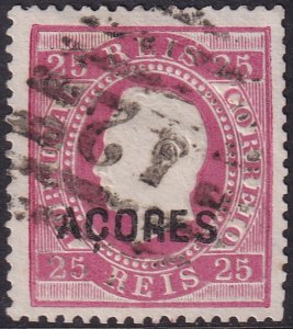 Azores 1876 Sc 25i used 42 (Angra) cancel