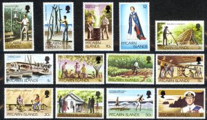 Pitcairn Islands Sc# 163-173 MNH 1977-1981 Definitives