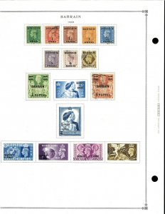 Bahrain 1940-1999 M&U hinged  on Scott International Pages