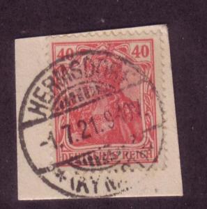 Germania Sc. # 124Used on Piece  