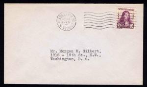 US #724 WM. PENN 3 c. 300 YR ANNIVERSARY FIRST DAY COVER 1932 - VF (ESP#714)