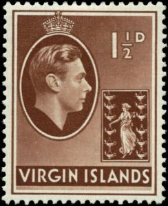 British Virgin Islands Scott #78a SG #112 Mint Hinged  Chalky Paper