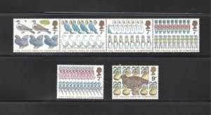 Great Britain #821-826   VF, Mint NH, 12 Days of Christmas ....  2481271