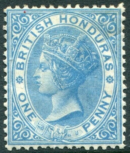 BRITISH HONDURAS-1865 1d Blue Sg 2 AVERAGE MOUNTED MINT V48358