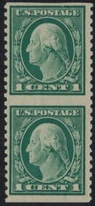 538a VF OG NH, Imperf Between Pair, Well centered! ww1617
