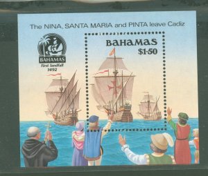 Bahamas #692 Mint (NH) Souvenir Sheet