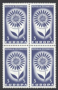 Austria Sc# 738 MNH Block/4 1964 Europa