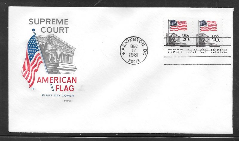 Just Fun Cover #1895 FDC HF Cachet. House of Farnam (myA144)