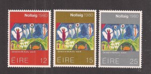 IRELAND SC# 489-91   FVF/MNH 1980