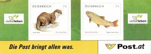 Austria 2236-2237 MNH stamps wildlife animals otter salmon fish (5)