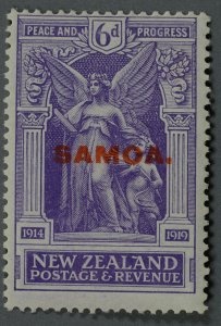 Samoa #140 Unused VG/Fine Red Overprint SAMAOA HRM Rest of Gum Very Fine