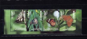 Samoa C15 utterflies 2015 MNH Complete Set K1XLC