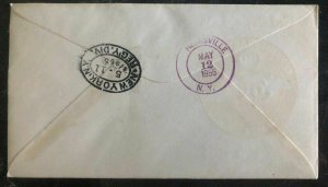 1955 Kingston Jamaica FDC first day cover TErcentenary Year To Hicksville USA