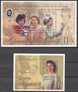 Antigua - 2003 QEII Golden Jubilee Sc# 2638/2639 - MNH (9657)