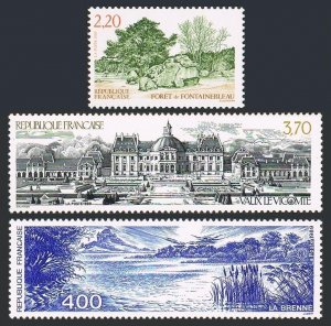 France 2155-2155, MNH. Fontainebleau Forest, Vaux le Viconte, La Brenne, 1989.