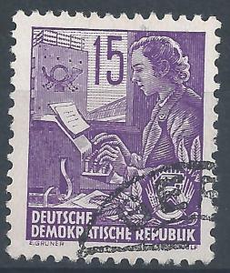Germany DDR #161 15pf Teletype Operator