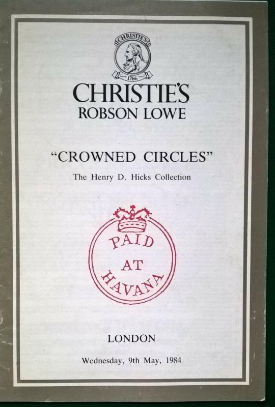 Christie's Auction Catalogue CROWNED CIRCLES Henry D Hicks with Prices Realised