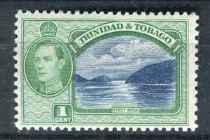 TRINIDAD TOBAGO; 1938 GVI Pictorial issue Mint MNH Unmounted Shade of 1c.