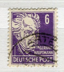 GERMANY EAST; 1952-53 early Portrait issues fine used 6pf. value