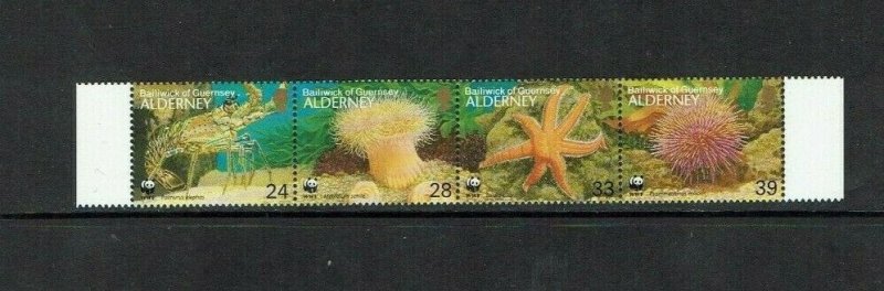 Alderney: 1993  Endangered Species Marine Life   MNH set