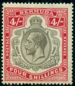 Bermuda #51 4sk, og, LH, VF, Scott 75.00