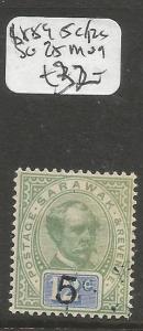 Sarawak 1889 5c/12c SG 25 MOG (1cly)