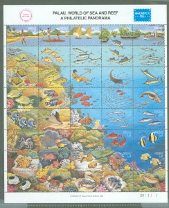 Palau #103  Souvenir Sheet (Fauna) (Flora)