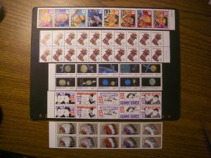 UNFOLDED Booklet Panes, Part X, 2505a, 2566b, 2577a, 2737a, 2872a, MNH Beauties