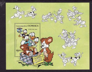 Disney-Dominica-Sc #874-Unused NH sheet-1984 Christmas-Donal