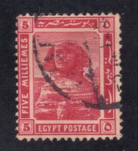 EGYPT SC# 54 USED  5m 1914