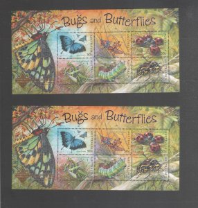 Australian Stamps 2003 Bugs Butterflies Mini Sheet BANGKOK 50c Mint MUH 