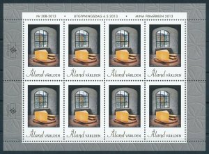 [109478] Aland 2013 My Stamps Cheese  Miniature sheet MNH