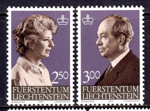 Liechtenstein 1983 Prince Franz & Princess Gina Complete MNH Set SC 767-768