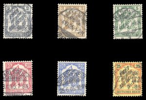 Germany #OL16-21 Cat$152.10, 1905 Officials for use in Berlin, set of six, used