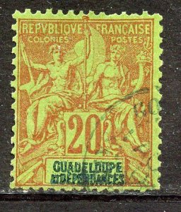 Guadeloupe # 36, Used