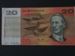 AUSTRALIA-1974- RESERVE BANK-$20 DOLLARS-CIRCULATED-VERY FINE-50 YEARS OLD