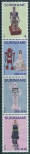 Suriname 2021 MNH Technology Stamps Robots Robot 100 Years 4v Strip