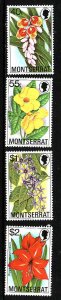 Montserrat-Scott#389-92-Unused NH set-Flowering Plants-19