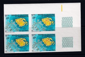 NEW CALEDONIA  1980 - Map of  Pine Tree Island - MNH Imperf PB UR # 452