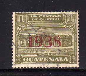 Guatemala RA9 U Post Office and Telegraph Building (C)